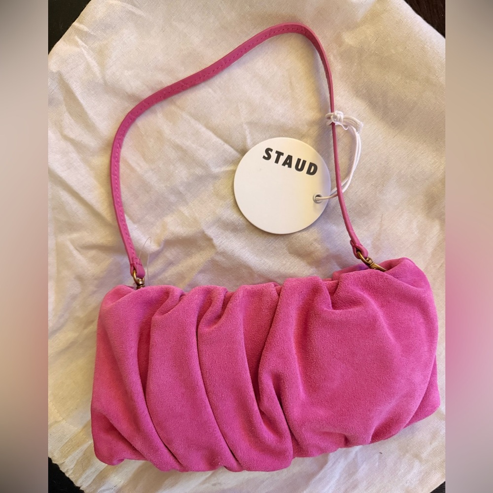 STAUD Fuchsia Convertible Clutch Bean Bag - Picture 2 of 4